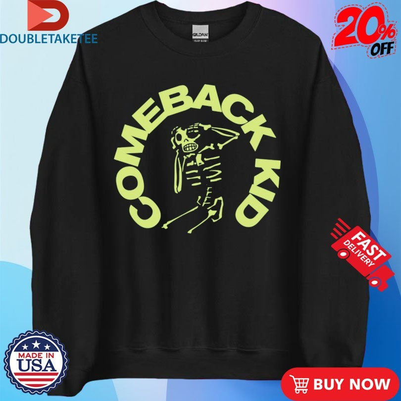Official Comeback Kid Wake The Dead Skull Shirts