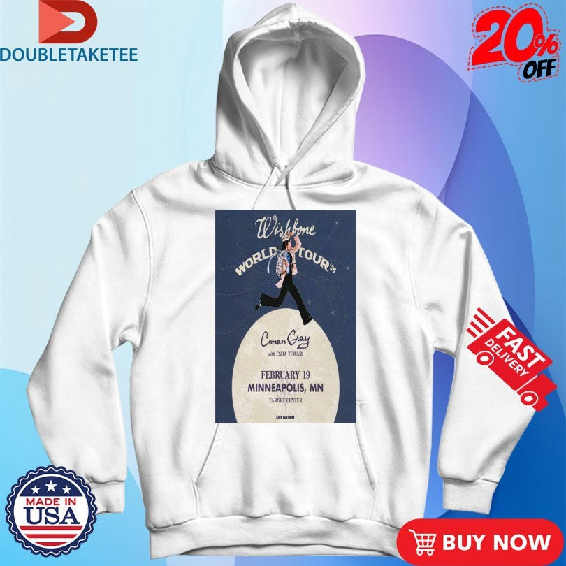 Official Conan Gray Minneapolis MN Feb 19 Target Center 2026 World Tour Shirts