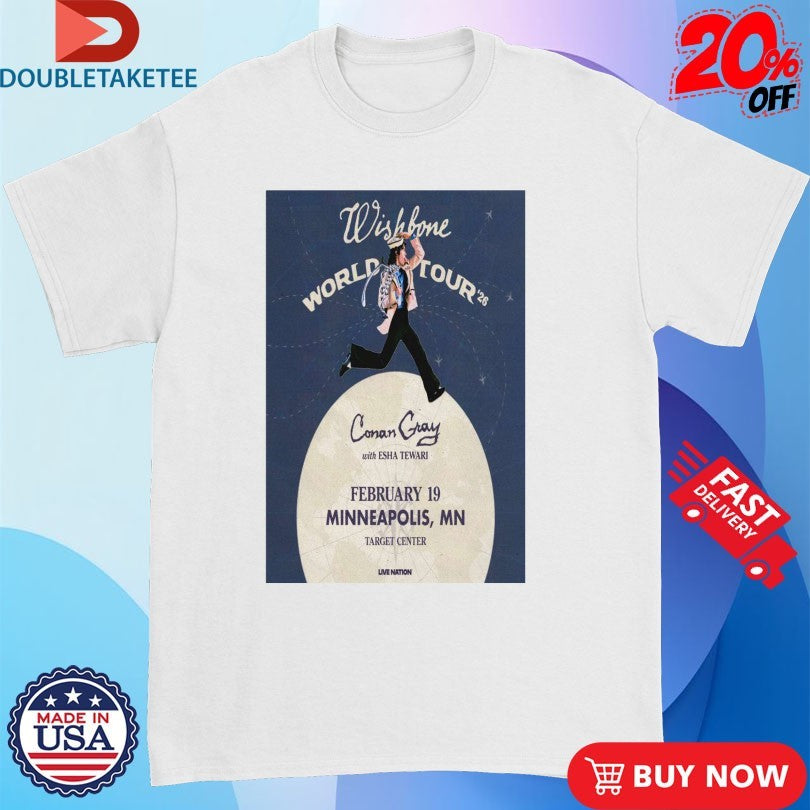 Official Conan Gray Minneapolis MN Feb 19 Target Center 2026 World Tour Shirts