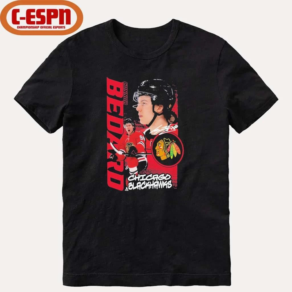 Official Connor Bedard Chicago Blackhawks Vintage Playmaker T-Shirt