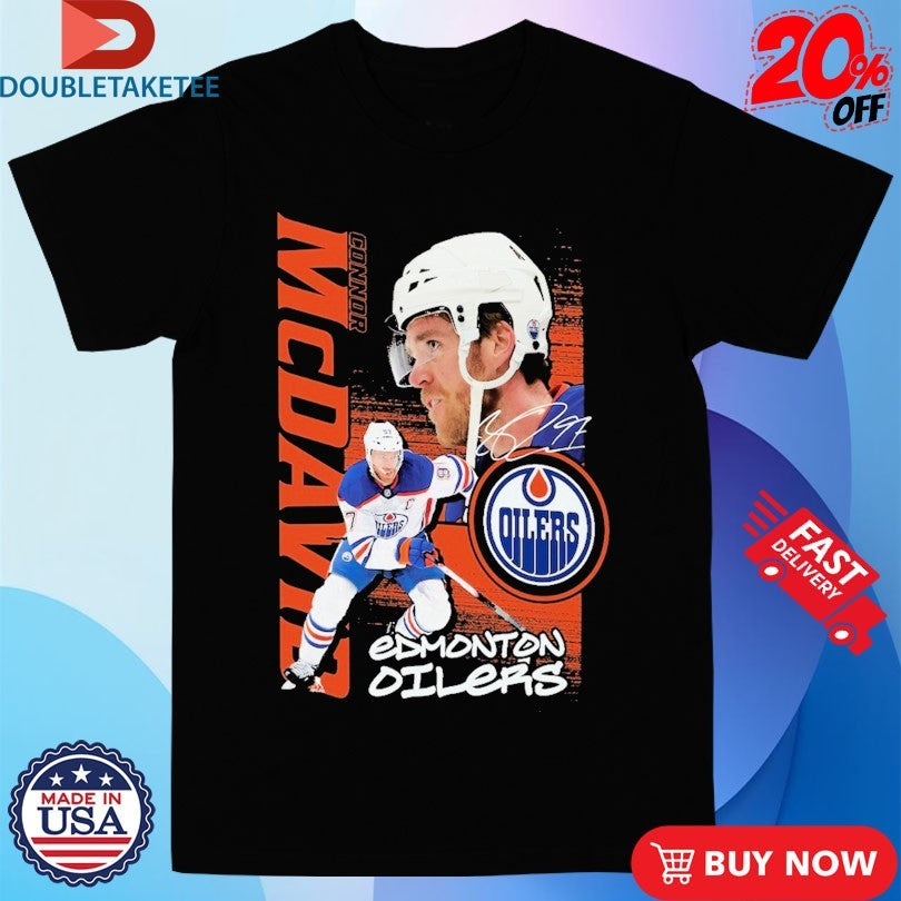 Official Connor McDavid Edmonton Oilers Playmaker NHL Signature Shirts