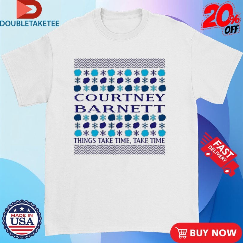Official Courtney Barnett Things Take Time Holiday Ugly Christmas Shirts
