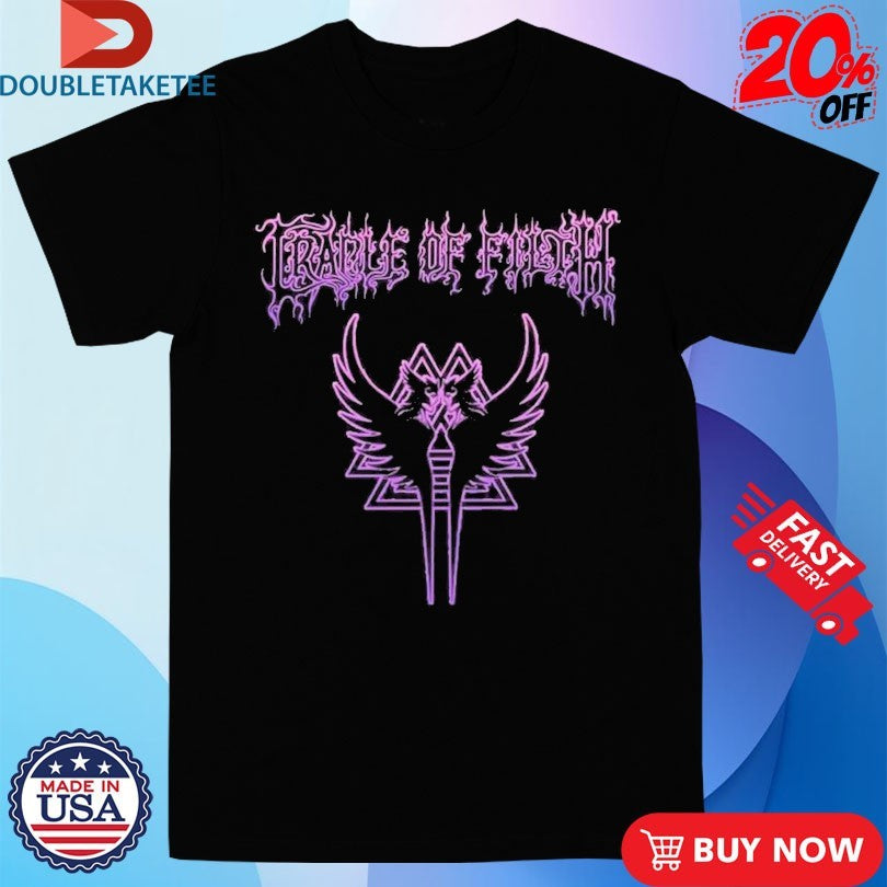 Official Cradle Of Filth Valkyrie Sigil Wings Shirts