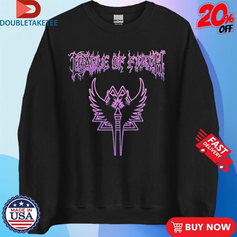 Official Cradle Of Filth Valkyrie Sigil Wings Shirts