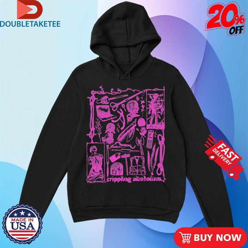 Official Crippling Alcoholism Camgirl Collage Shirts