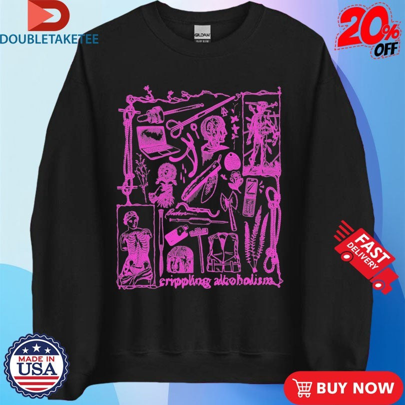 Official Crippling Alcoholism Camgirl Collage Shirts