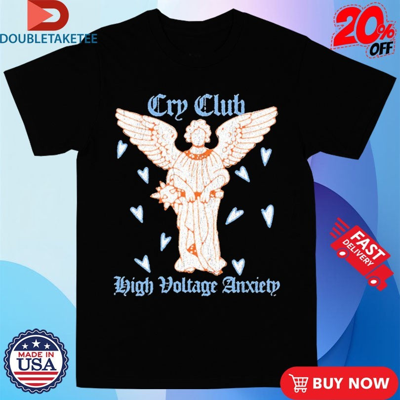 Official Cry Club High Voltage Anxiety Angel Shirts