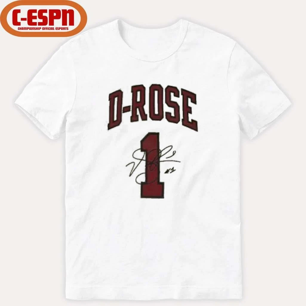 Official D-Rose 1 Chicago Bulls Derrick Rose Forever Signature T-Shirt