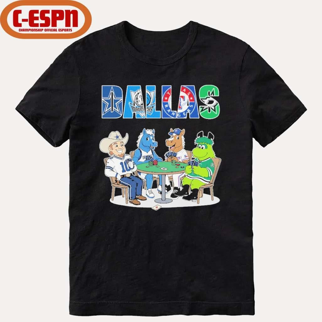 Official Dallas Sports Teams Mascots Playing Games Shirt