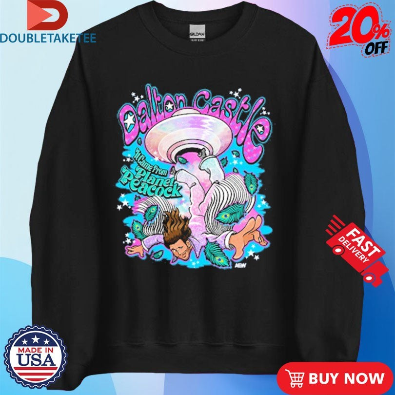 Official Dalton Castle Came From Planet Peacock Shirts