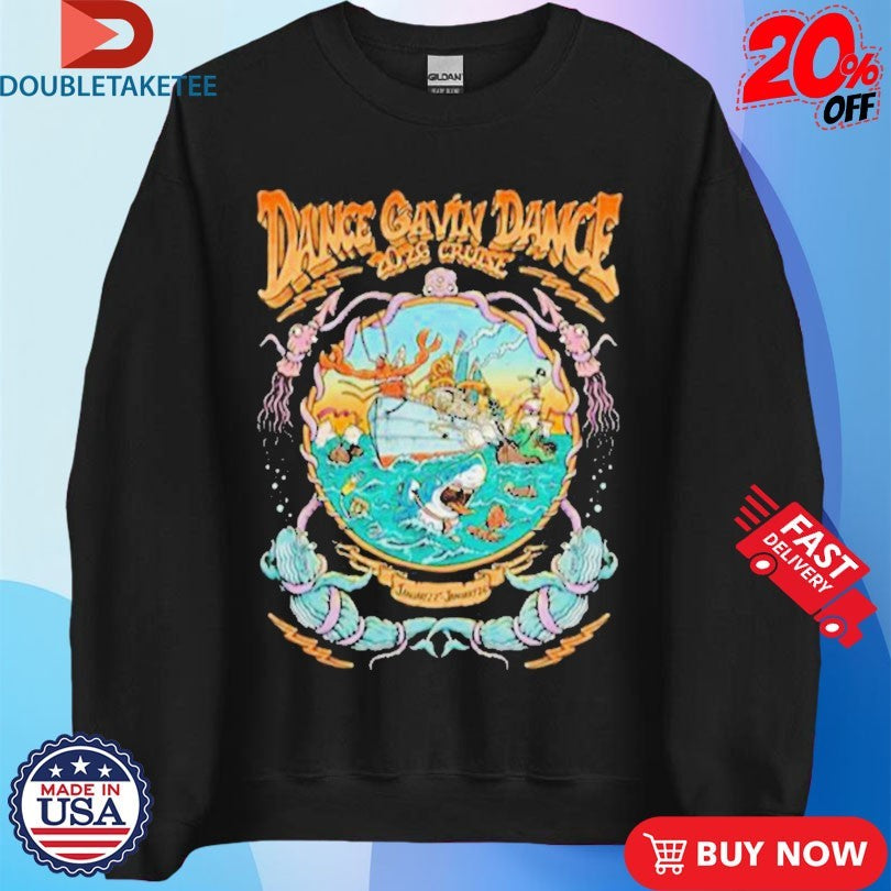 Official Dance Gavin Dance Cruise 2026 Shark Shirts