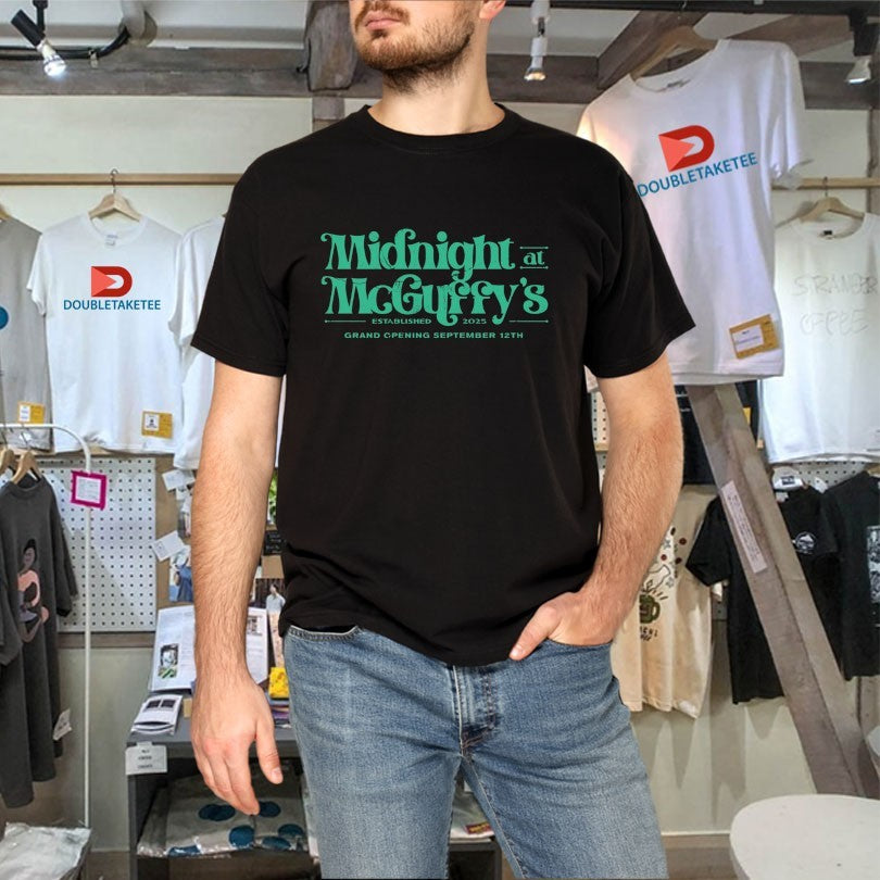 Official Dance Gavin Dance Midnight At Mcguffy’s Est 2025 Grand Opening September 12th Shirts