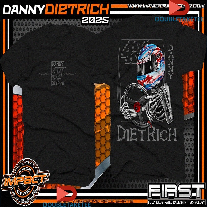 Official Danny Dietrich 48 Skeleton Shirts