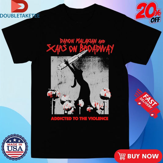 Official Daron Malakian And Scars On Broadway Addicted To The Violence Album Bullet Shirts