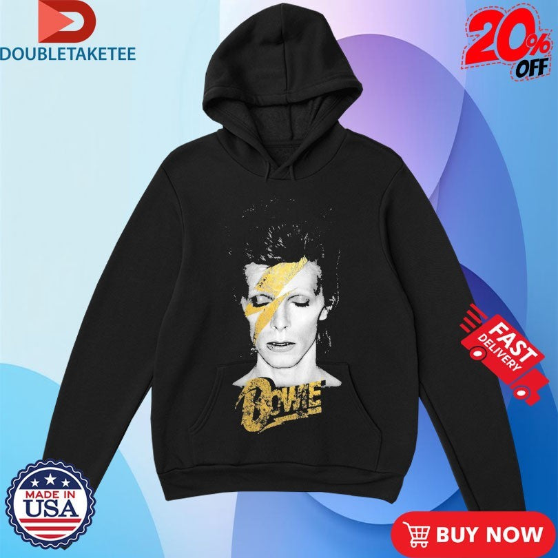 Official David Bowie Aladdin Sane Gold Bolt Shirts