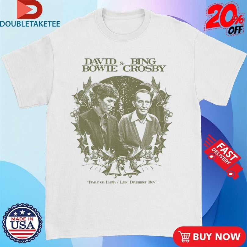 Official David Bowie And Bing Crosby Peace On Earth Little Drummer Boy Christmas Shirts