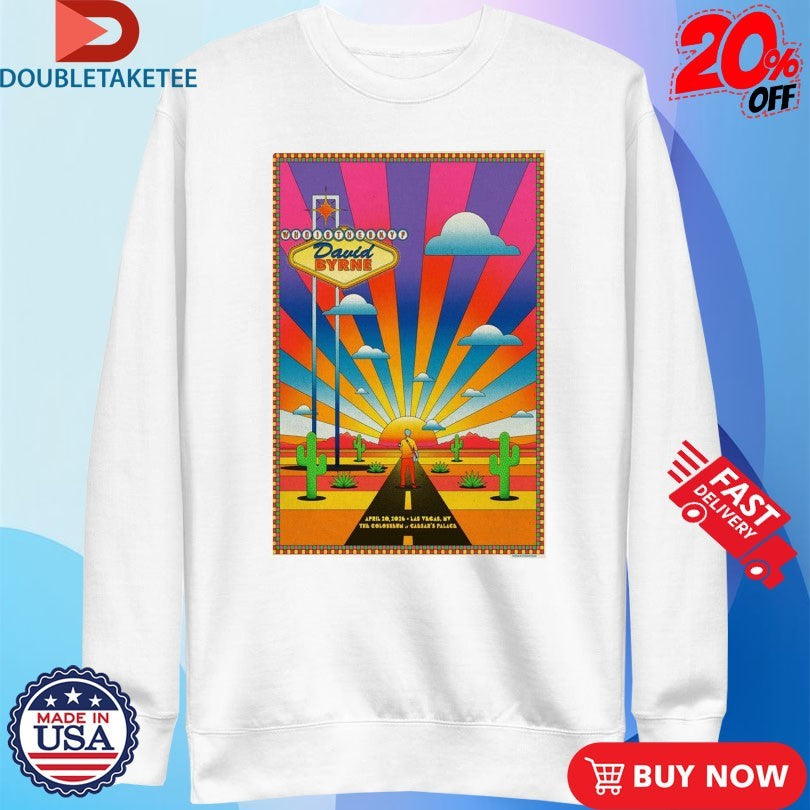 David Byrne Apr 20 2026 Las Vegas T-shirts