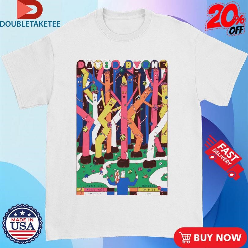 Official David Byrne At Radio City Music Hall On Oct 10-11 2025 Shirts