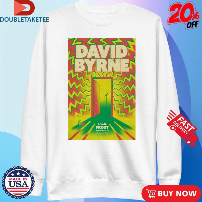 David Byrne Frost Apr 16 2026 Stanford T-shirts