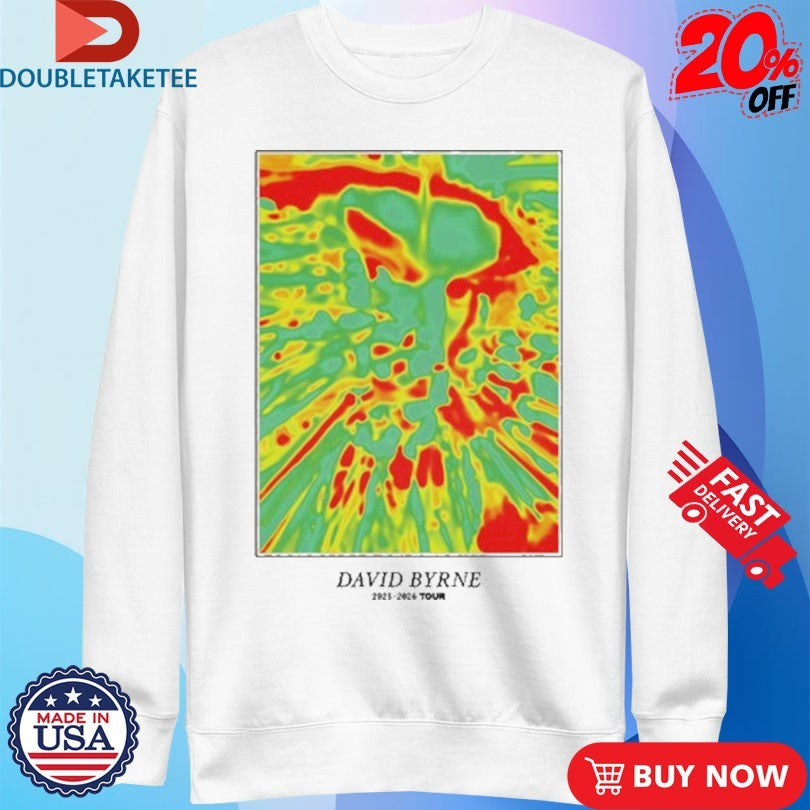Official David Byrne Who Is The Sky 2025 2026 Tour Shirts