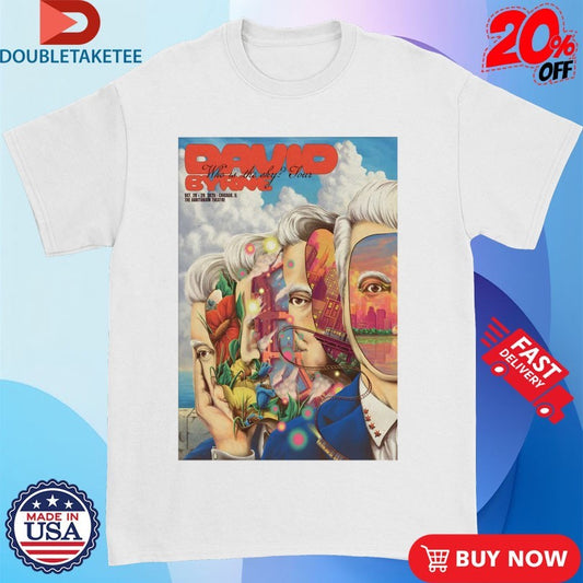 Official David Byrne Who Is The Sky Tour 2025 Chicago On October 28-29 Face Shirts