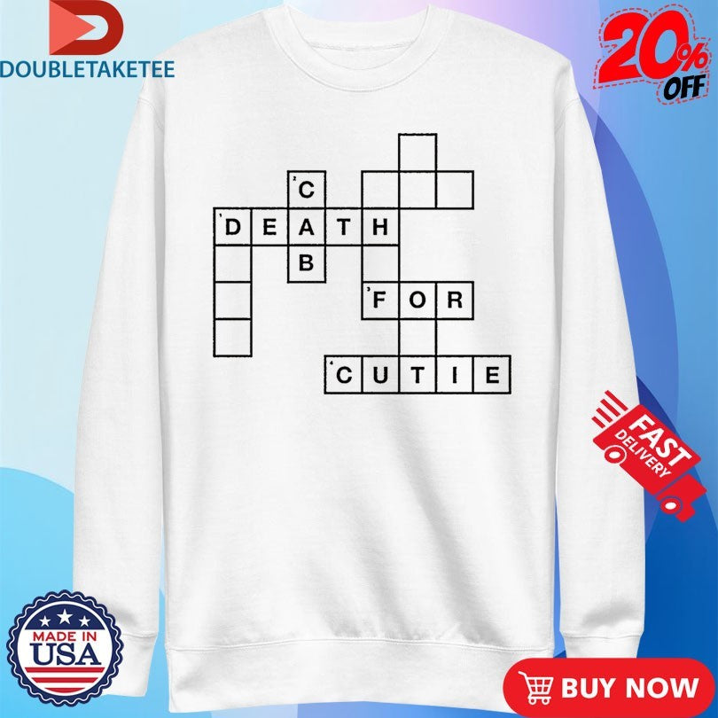 Official Death Cab For Cutie Crossword Shirts