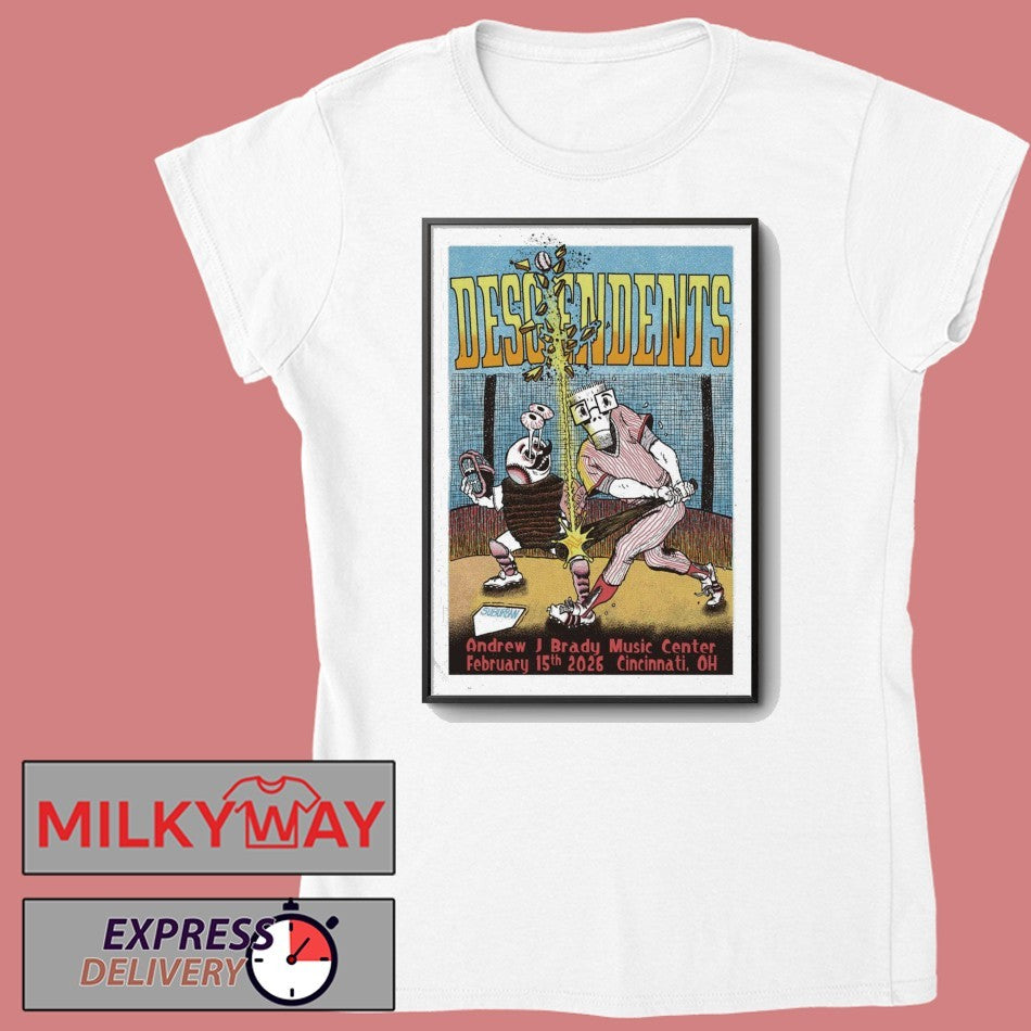Descendents Cincinnati OH February 15 2026 Poster shirt