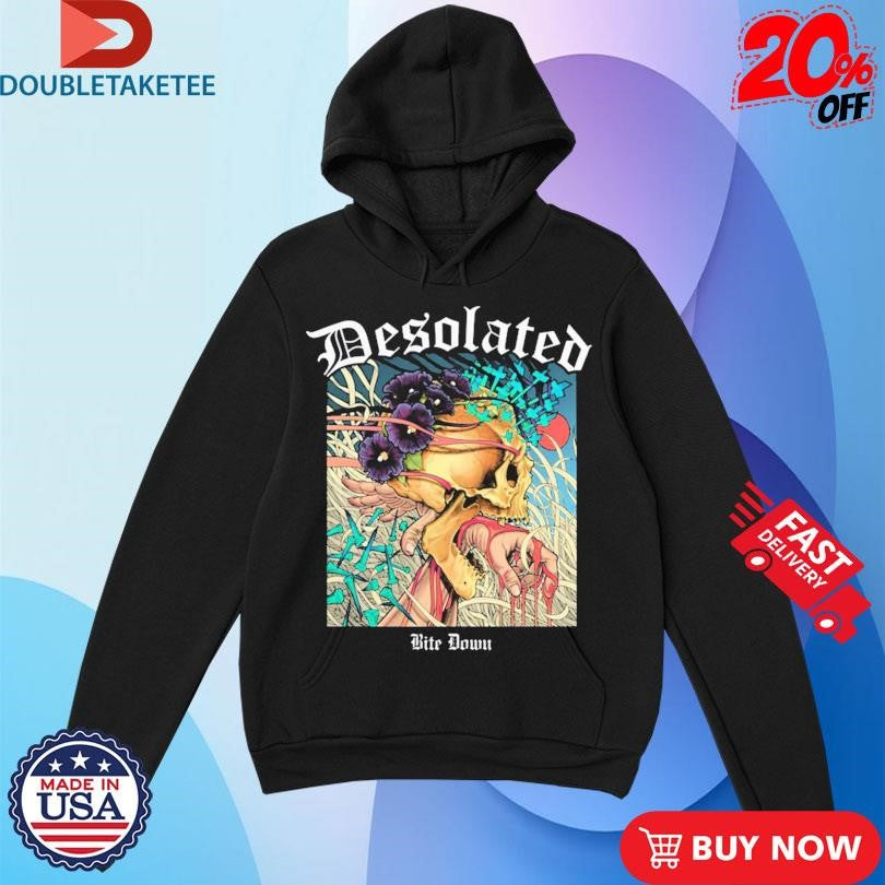 Official Desolated Bite Down Skull Hand Shirts
