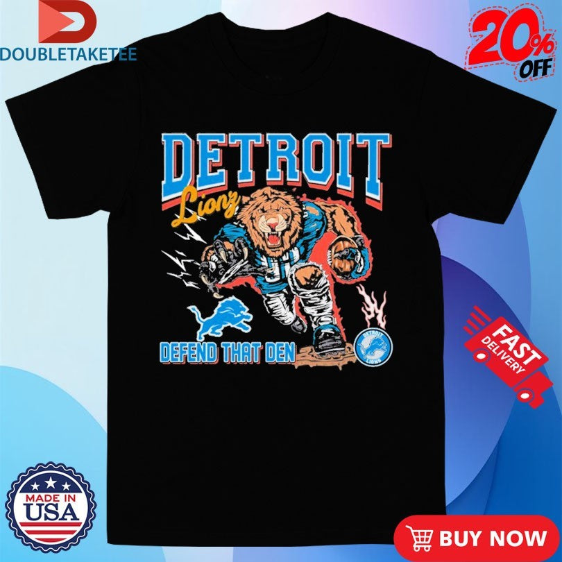 Official Detroit Lions Defend That Den Mascot Shirts