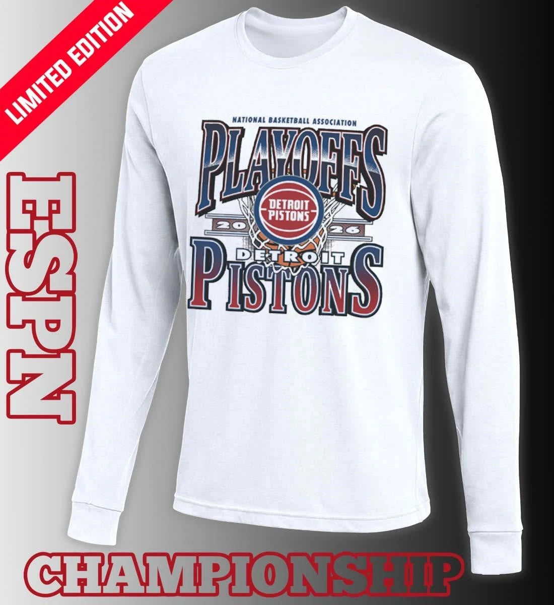 Official Detroit Pistons 2026 NBA Playoff Participant Shirt
