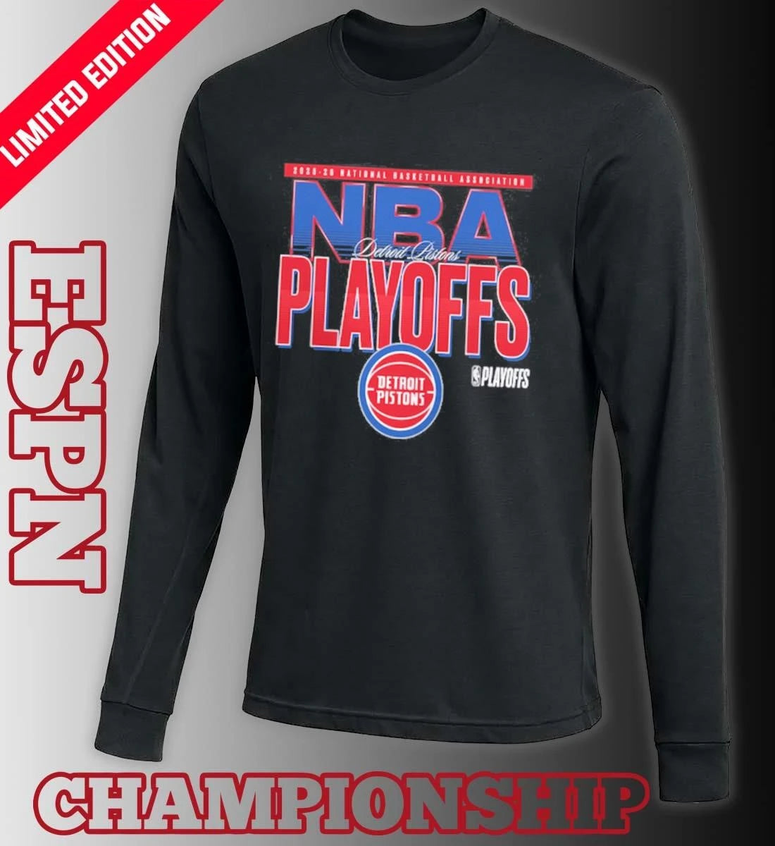 Official Detroit Pistons 2026 NBA Playoffs T-Shirt
