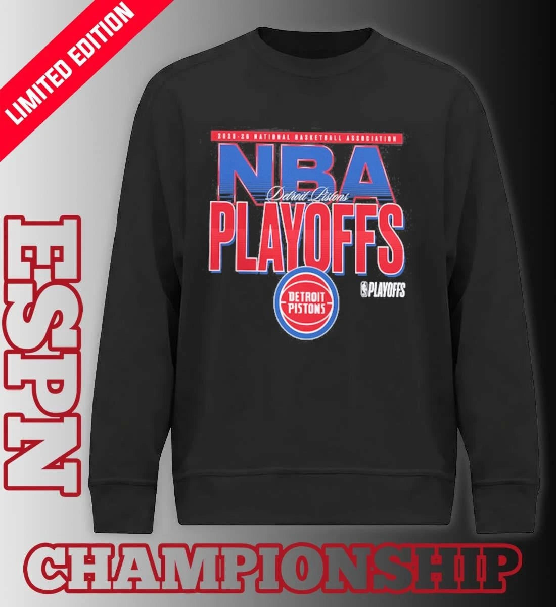 Official Detroit Pistons 2026 NBA Playoffs T-Shirt