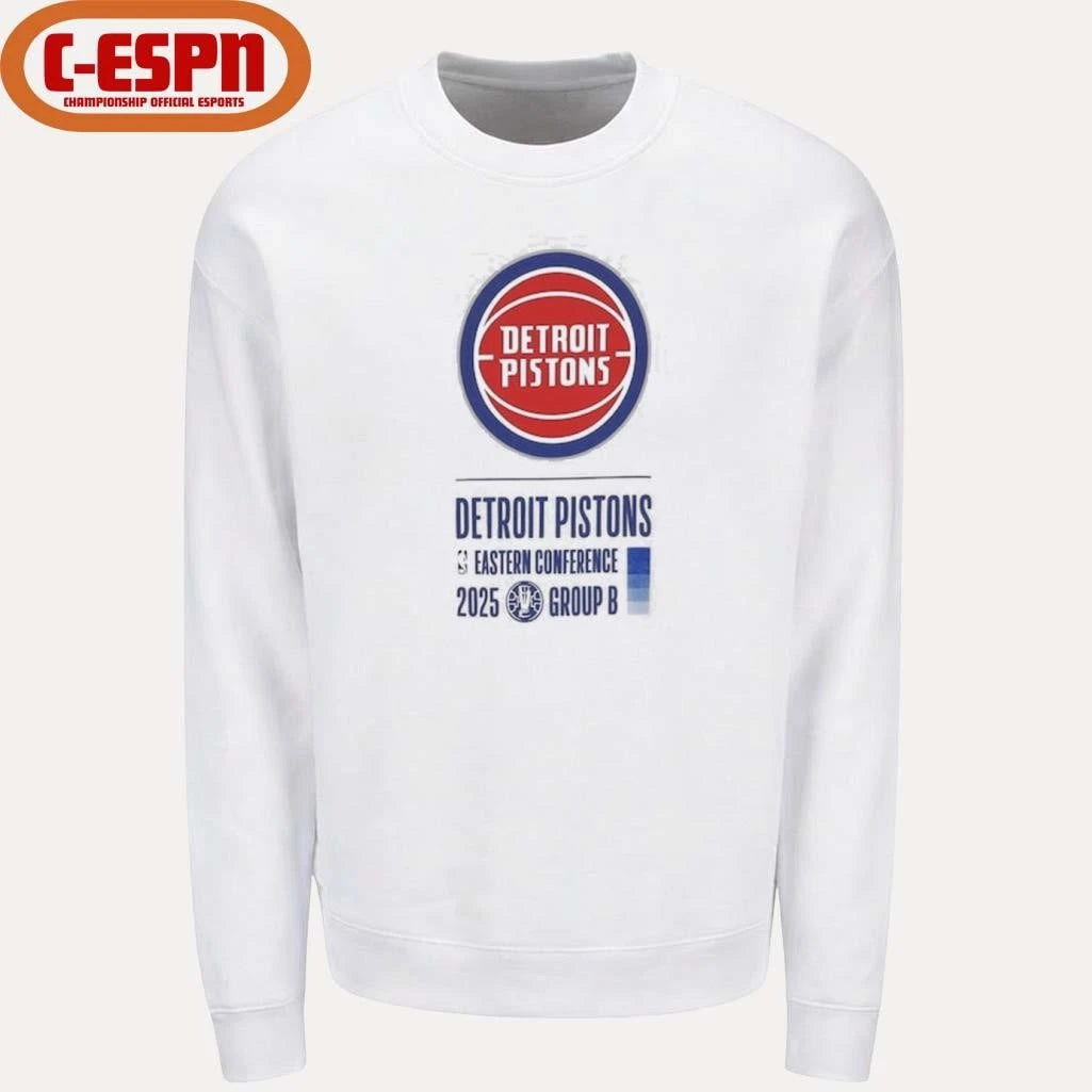 Official Detroit Pistons NBA Cup Eastern Conference Group B T-Shirt