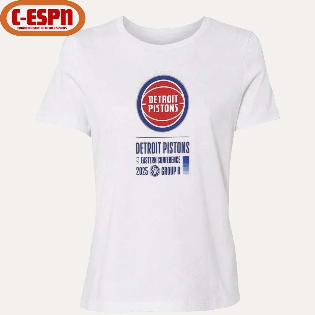 Official Detroit Pistons NBA Cup Eastern Conference Group B T-Shirt