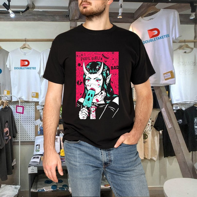 Official Devil Girl Spooky Bad 666 Shirts