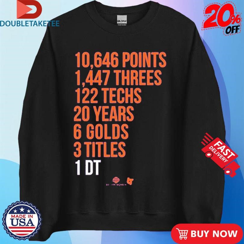 Official Diana Taurasi GOAT Stats Shirts