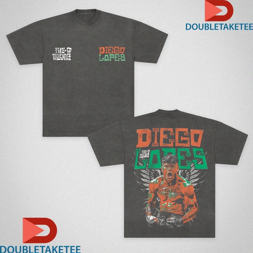 Official Diego Lopes X Full Violence Diego Warrior Wings Shirts