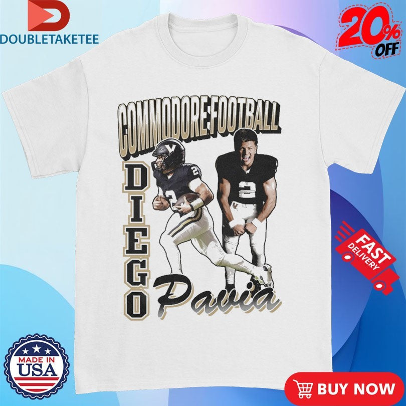 Official Diego Pavia Vanderbilt Commodores Player 90s Retro Shirts