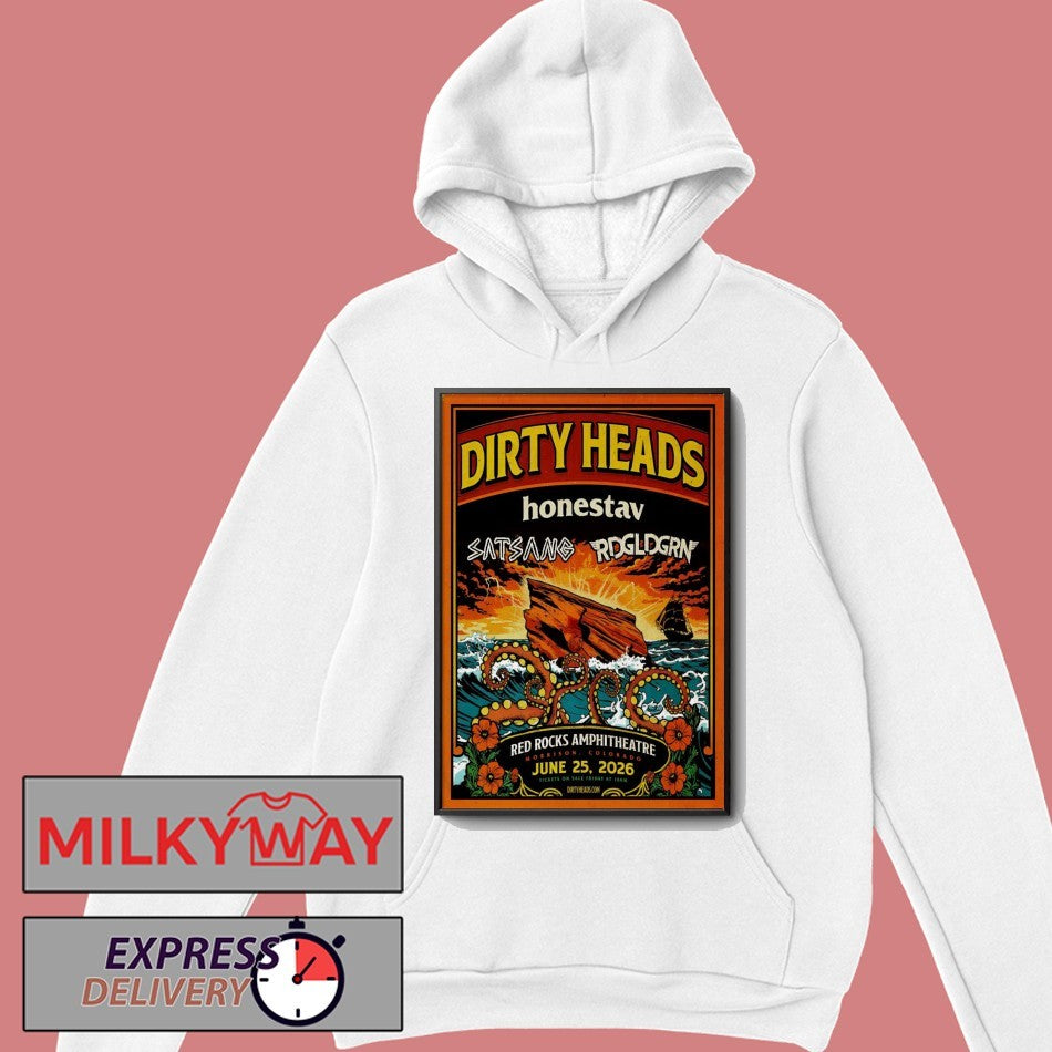 Dirty Heads Red Rocks in Morrison CO Jun 25 2026 Poster shirt