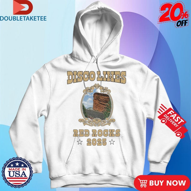 Official Disco Lines Red Rocks 2025 Shirts