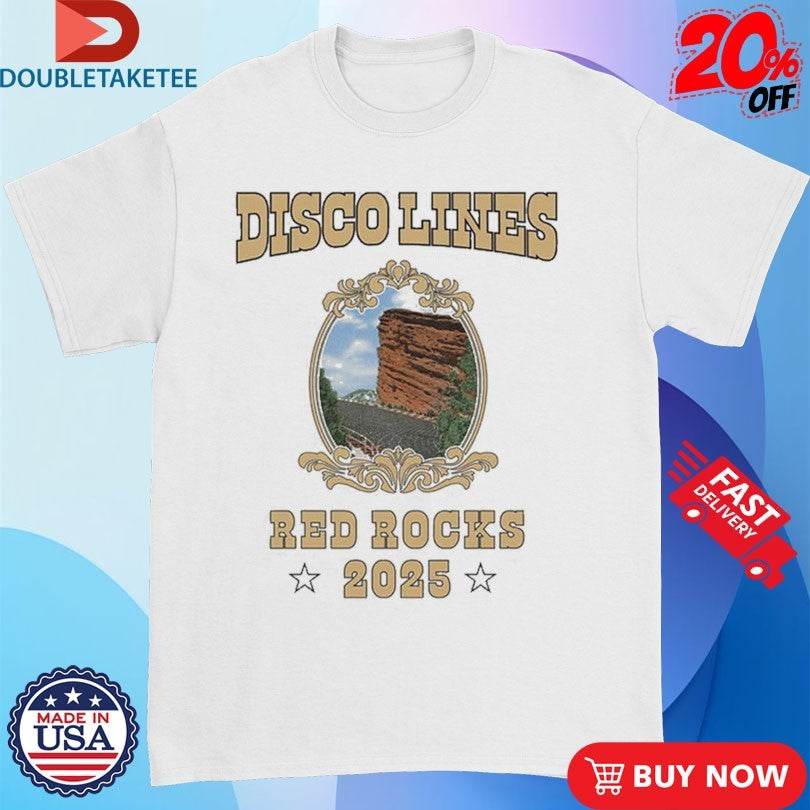 Official Disco Lines Red Rocks 2025 Shirts