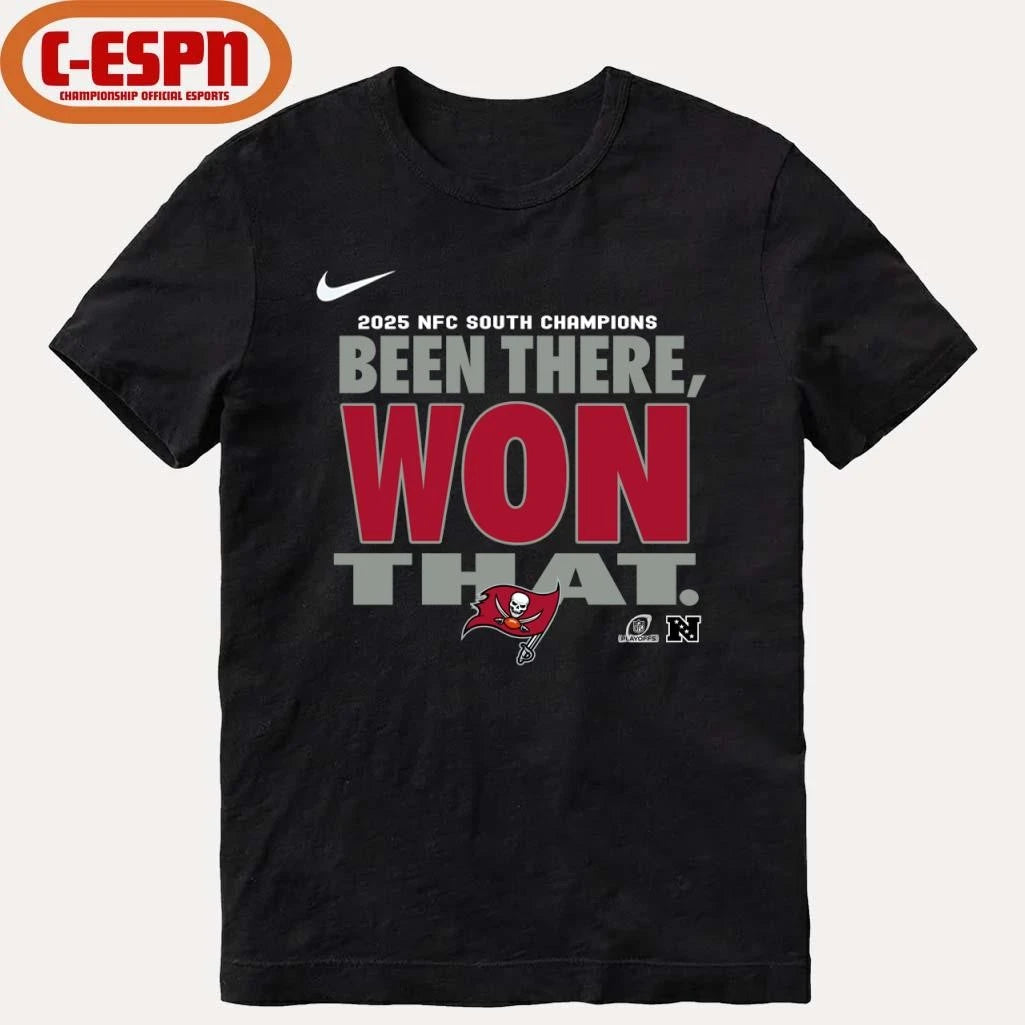 Official Division Champs Tampa Bay Buccaneers Been There Won That T-Shirt