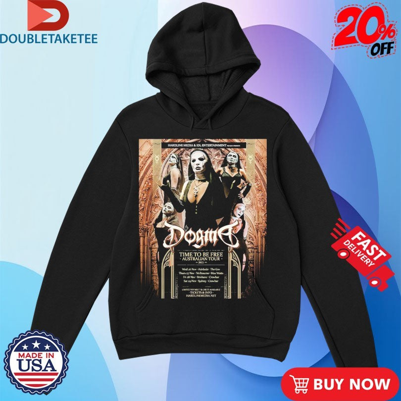 Official Dogma Time To Be Free Australian Tour 2025 Schedule Shirts