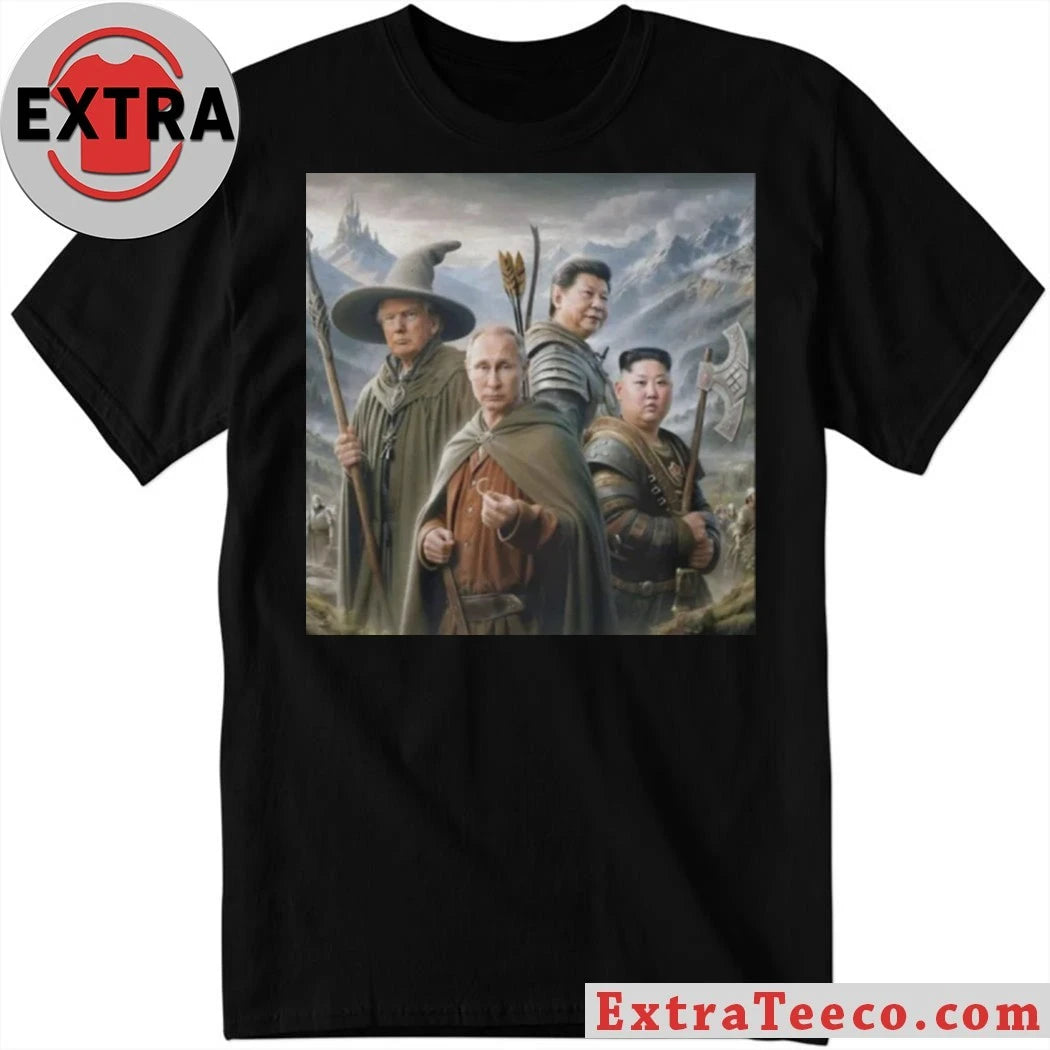 Official Donald Trump, Vladimir Putin, Xi Jinping, and Kim Jong Un The Lord of the Dictators Shirt