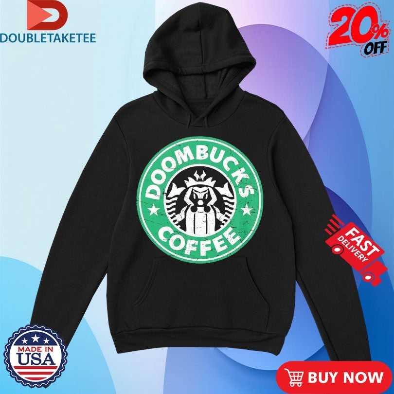 Official Doombucks Doctor Doom Starbucks Coffee Logo Shirts