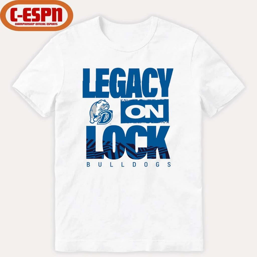 Official Drake Men’s Basketball Legacy On Lock Bench T-Shirt