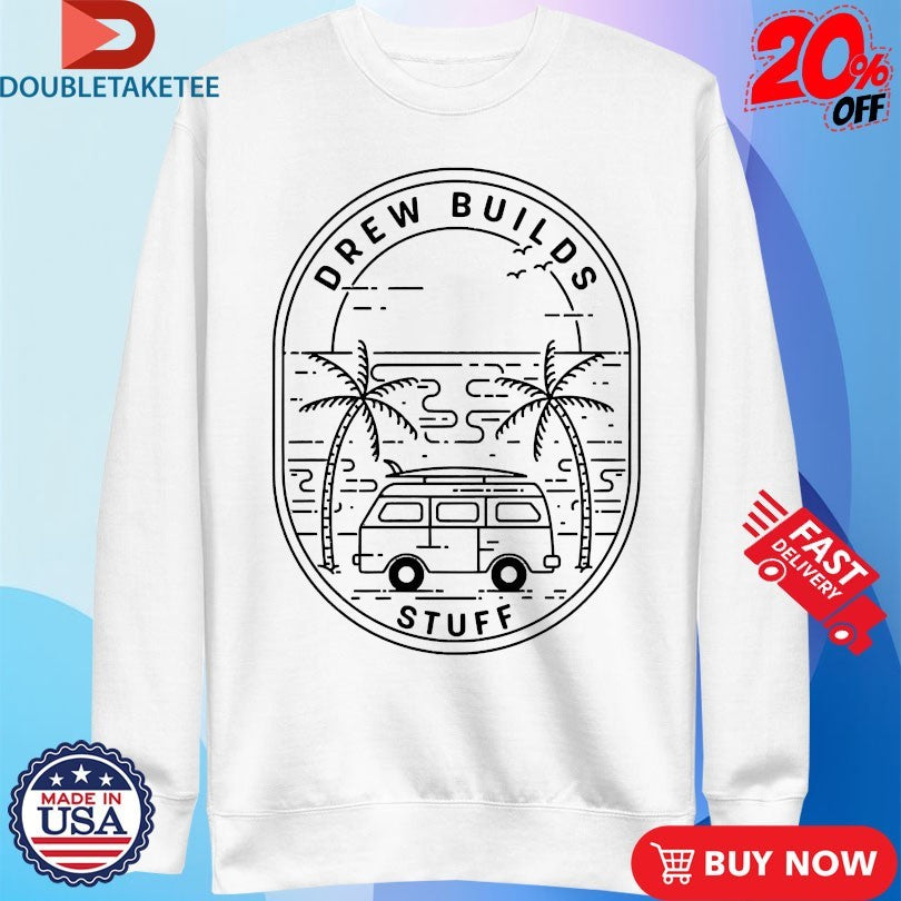 Official Drew Builds Stuff Van Camper Shirts