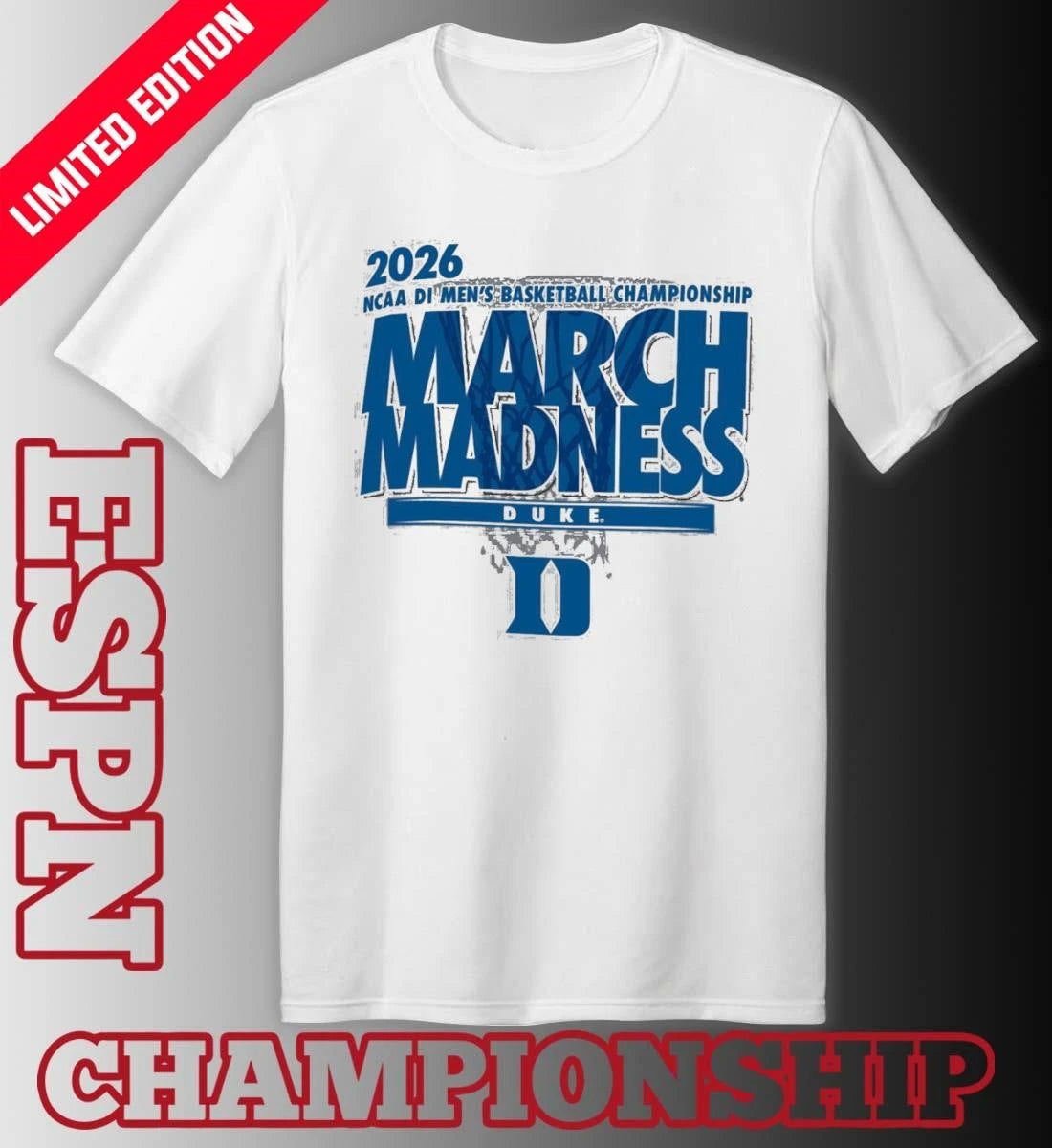 Official Duke Men’s Basketball Single Team NCAA March Madness Shirt