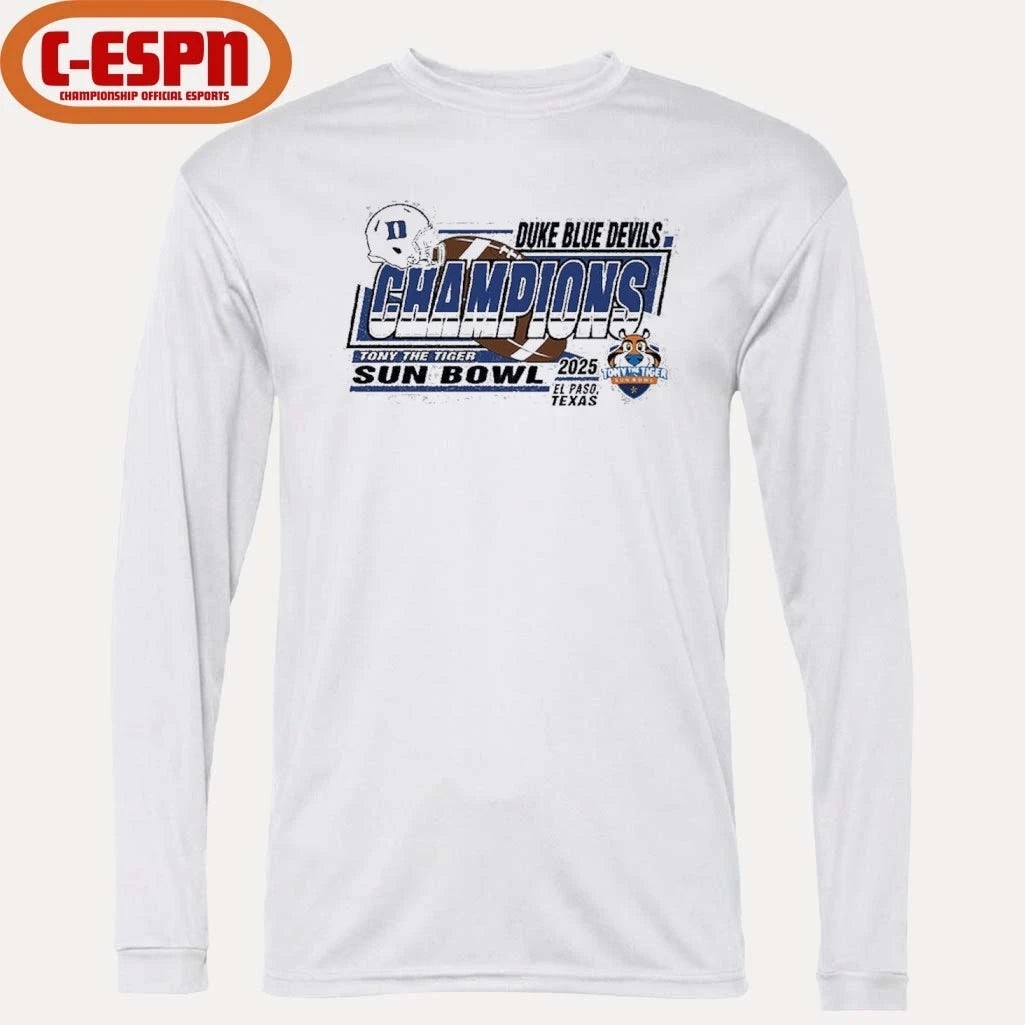 Official Duke University Football Sun Bowl Champions T-Shirt
