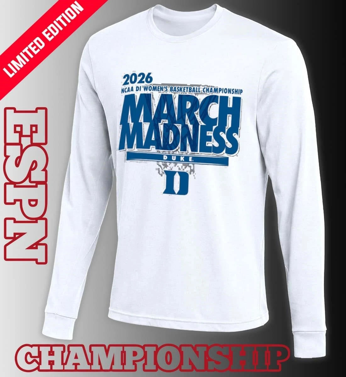 Official Duke Women’s Basketball Single Team 2026 NCAA March Madness Shirt